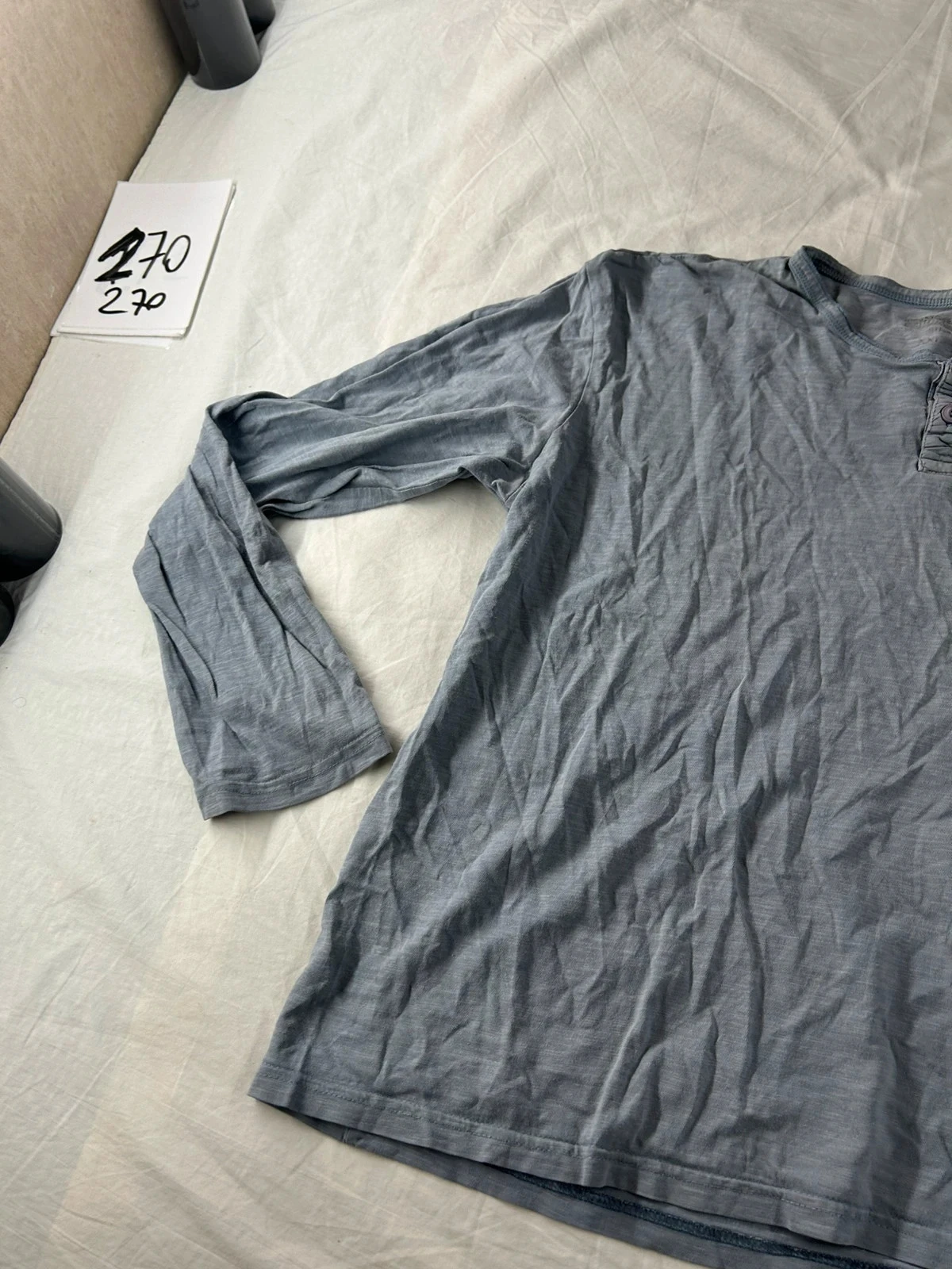Camiseta de manga larga gris In Extenso – photo 5